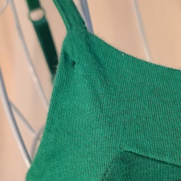 Vintage Y2K Green Striped Tank Top Derek Heart size Medium - Picture 5 of 5